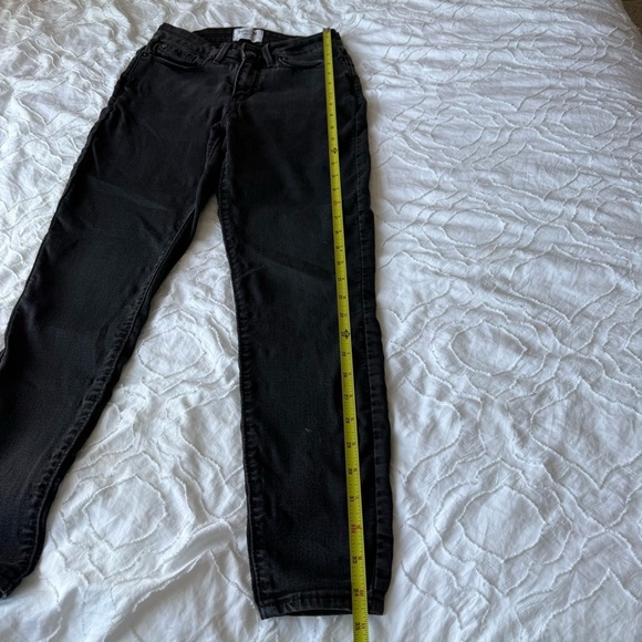 Levi's Denizen High Rise Skinny Black Charcoal Wash Skinny High RiseJeans - Picture 3 of 12
